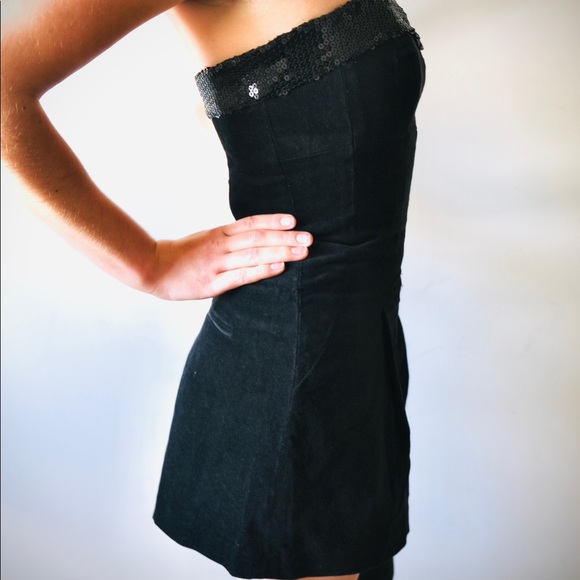 NWT Betsey Johnson Black Velveteen Romper Cabaret - Picture 6 of 8